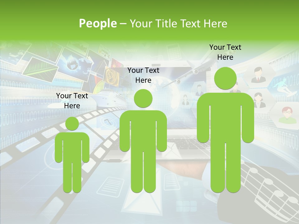 People Background Online PowerPoint Template