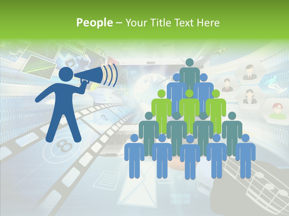 People Background Online PowerPoint Template