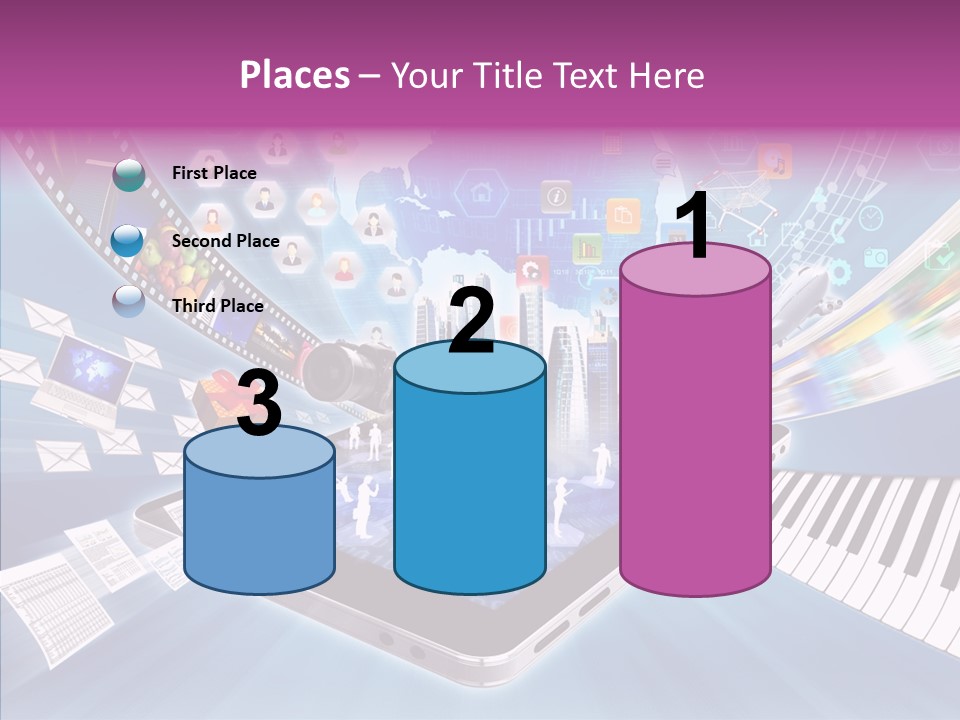 Business Worldwide Database PowerPoint Template