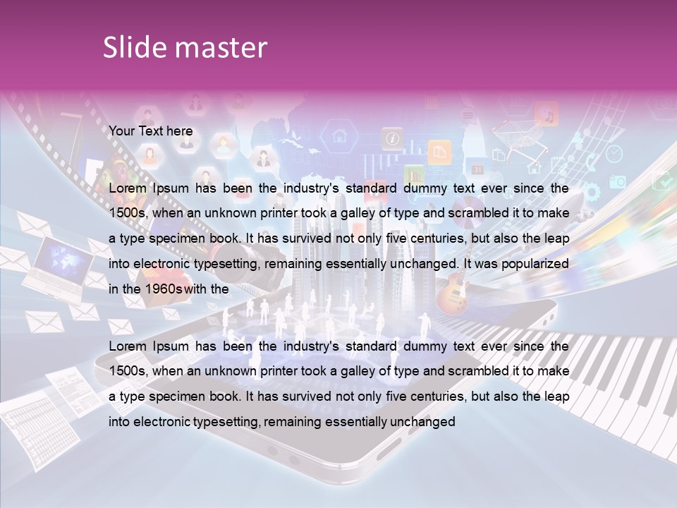 Business Worldwide Database PowerPoint Template