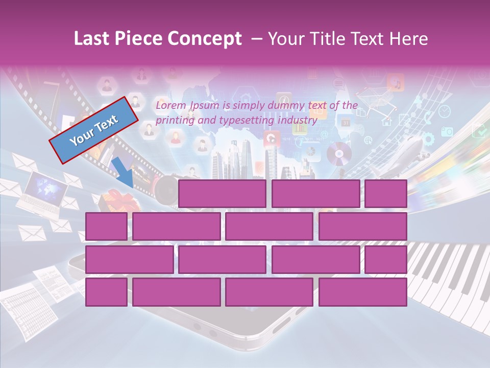 Business Worldwide Database PowerPoint Template