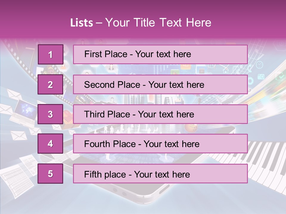 Business Worldwide Database PowerPoint Template