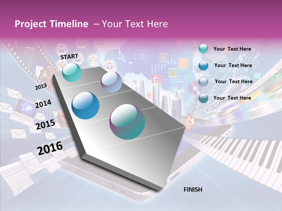 Business Worldwide Database PowerPoint Template