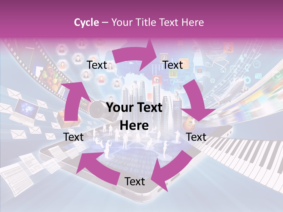 Business Worldwide Database PowerPoint Template