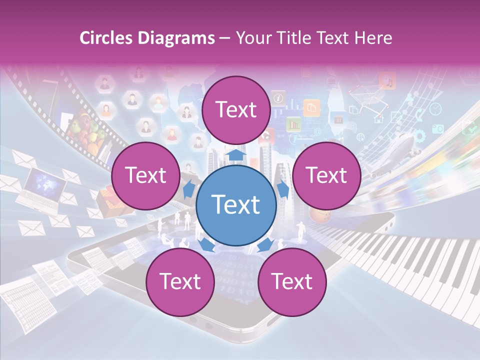 Business Worldwide Database PowerPoint Template