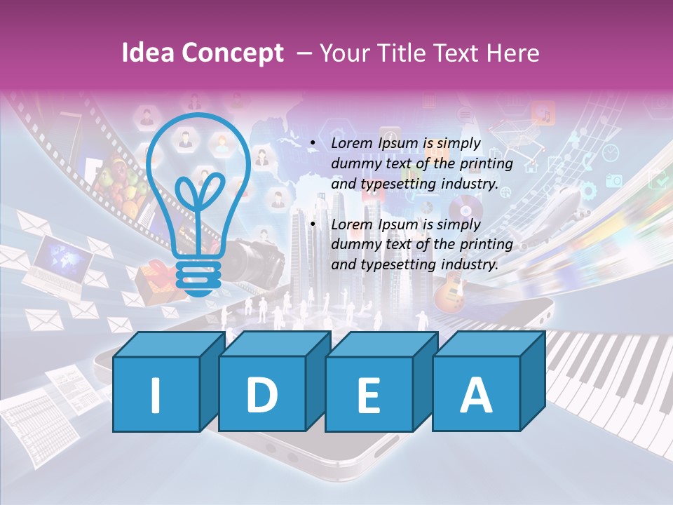Business Worldwide Database PowerPoint Template
