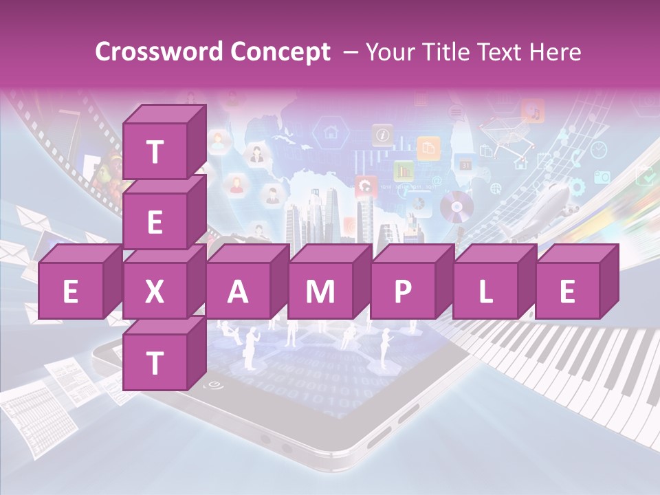 Business Worldwide Database PowerPoint Template