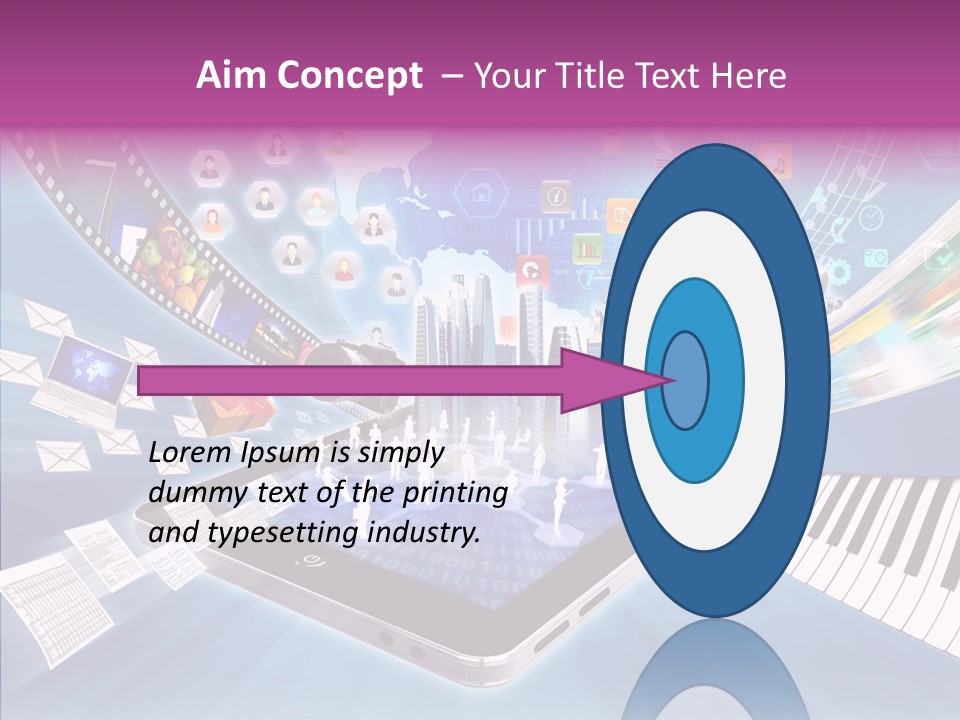 Business Worldwide Database PowerPoint Template