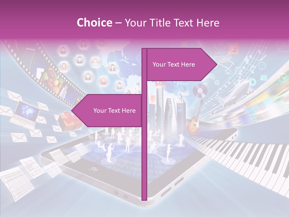 Business Worldwide Database PowerPoint Template