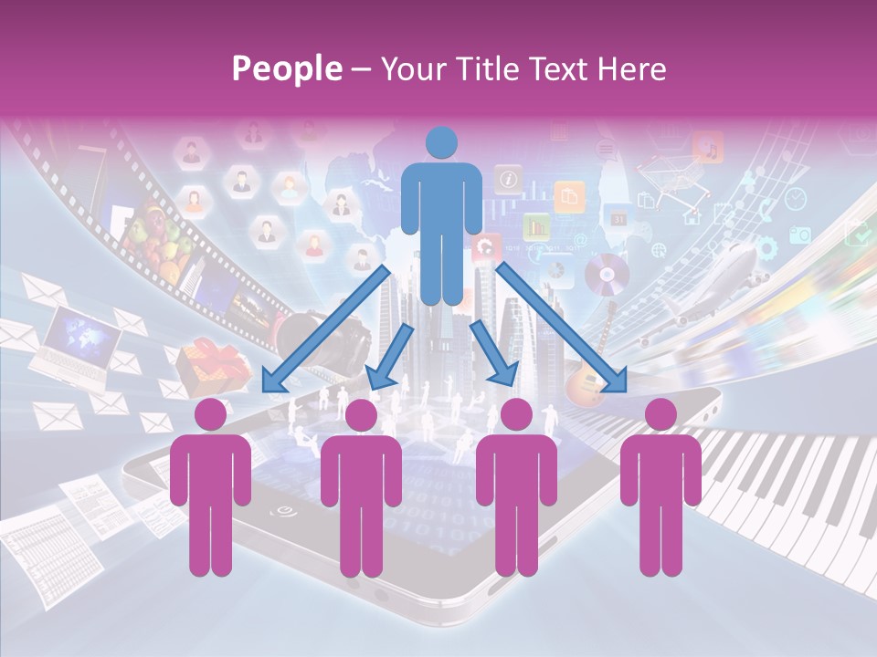 Business Worldwide Database PowerPoint Template