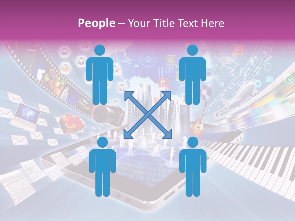 Business Worldwide Database PowerPoint Template