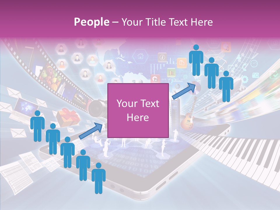 Business Worldwide Database PowerPoint Template