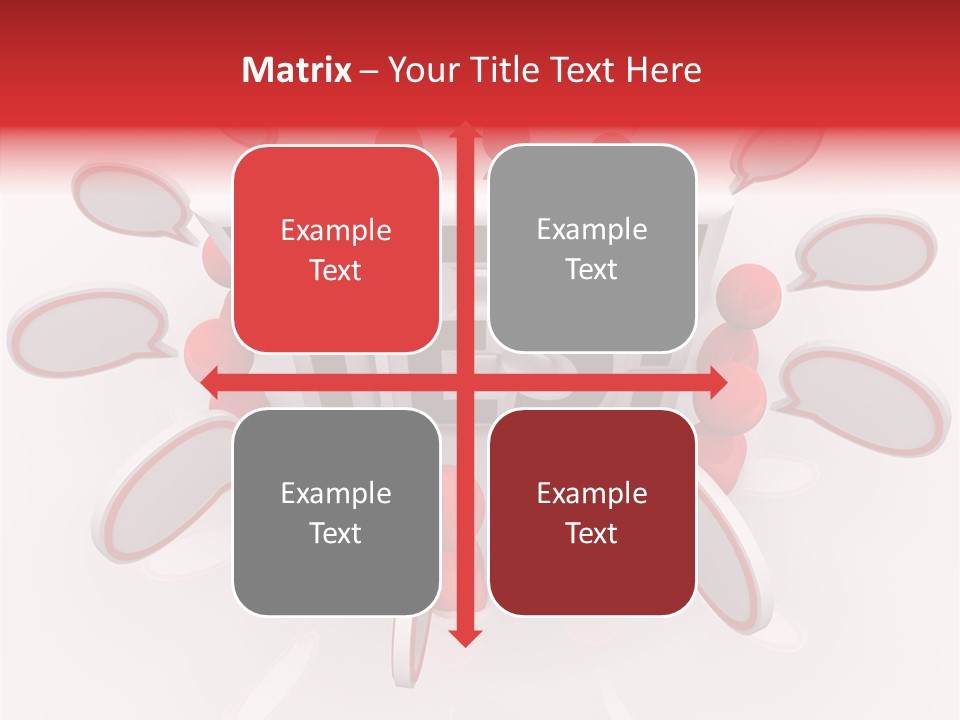 Students Bubbles Talk PowerPoint Template