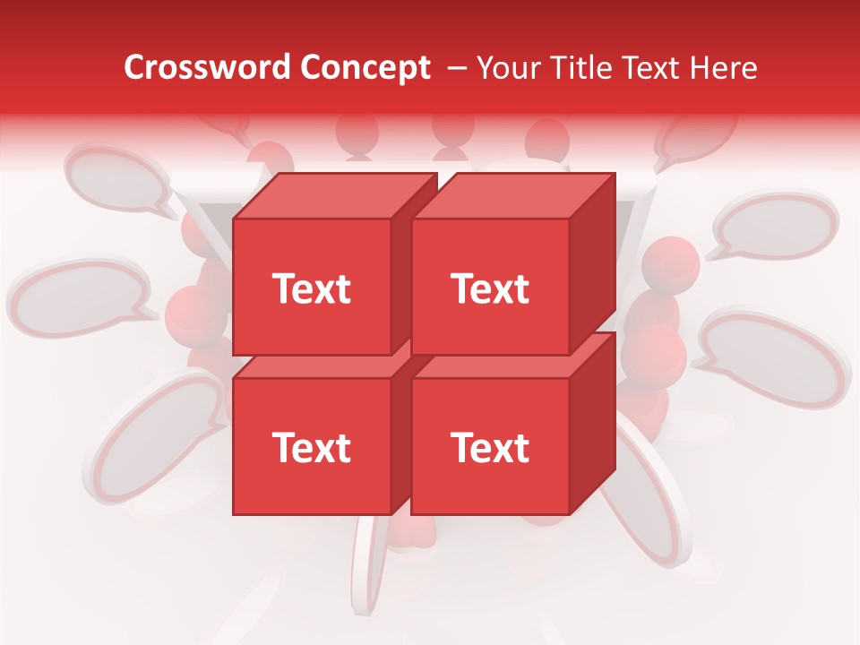 Students Bubbles Talk PowerPoint Template