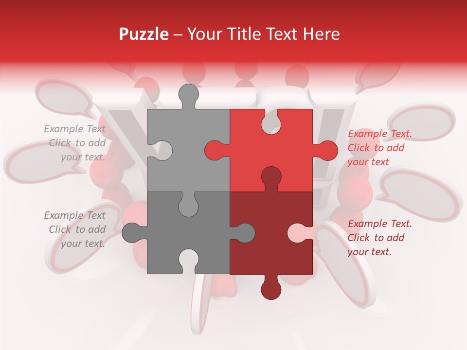 Students Bubbles Talk PowerPoint Template