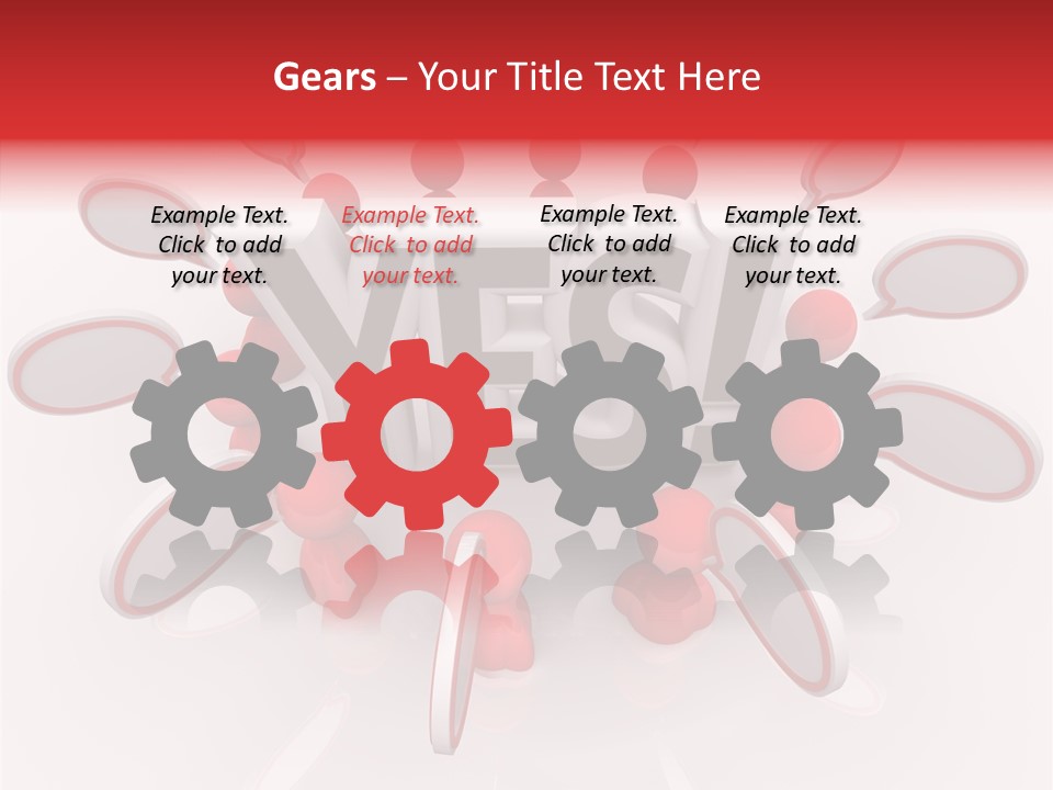 Students Bubbles Talk PowerPoint Template