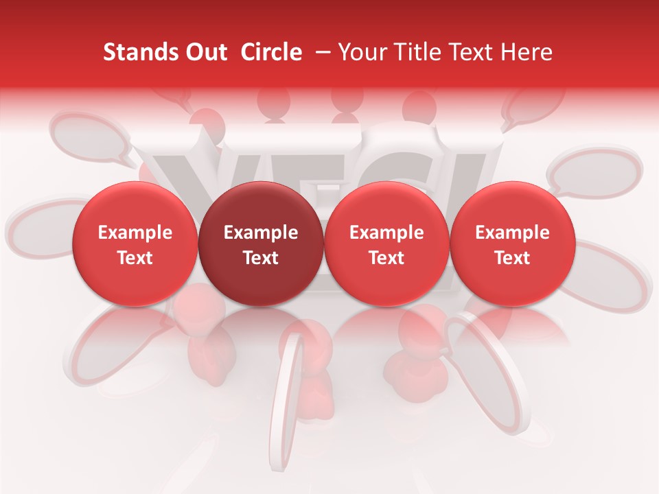 Students Bubbles Talk PowerPoint Template