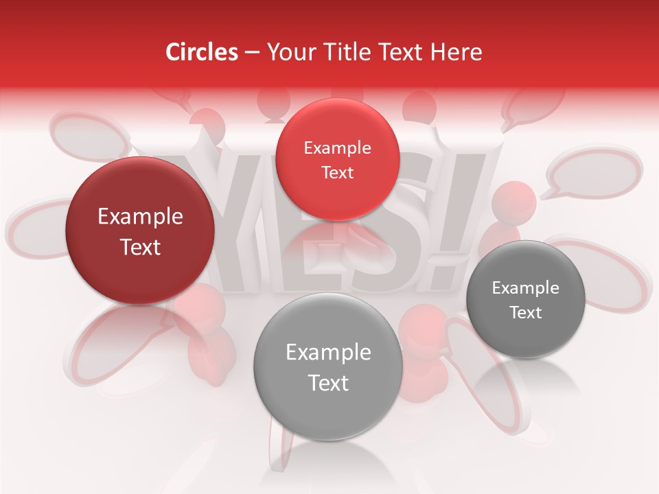 Students Bubbles Talk PowerPoint Template