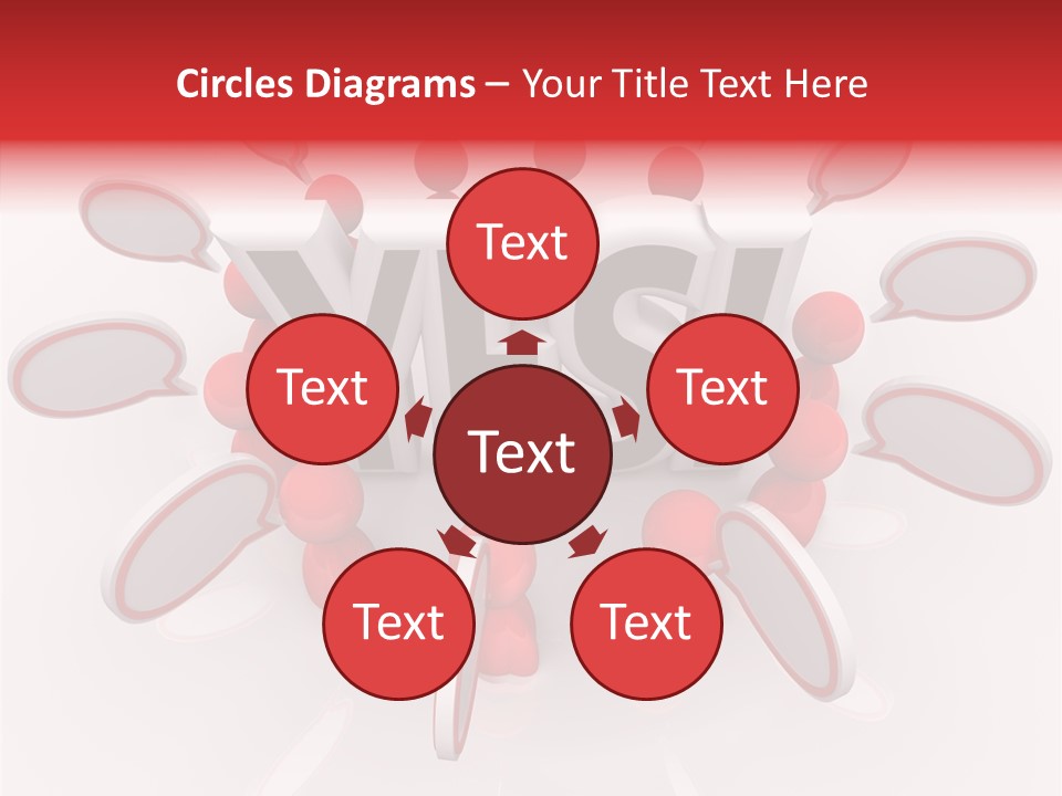 Students Bubbles Talk PowerPoint Template