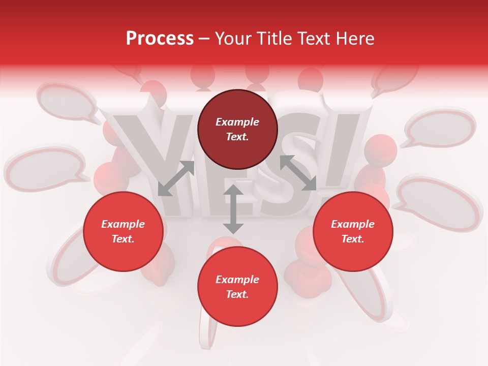 Students Bubbles Talk PowerPoint Template