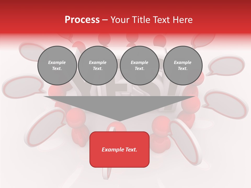 Students Bubbles Talk PowerPoint Template