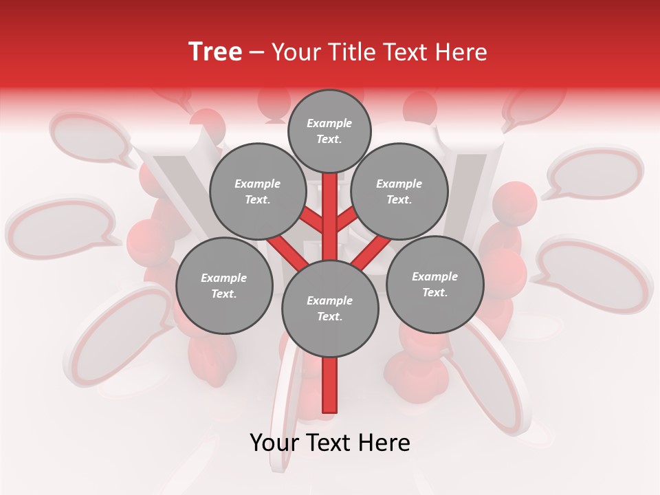 Students Bubbles Talk PowerPoint Template