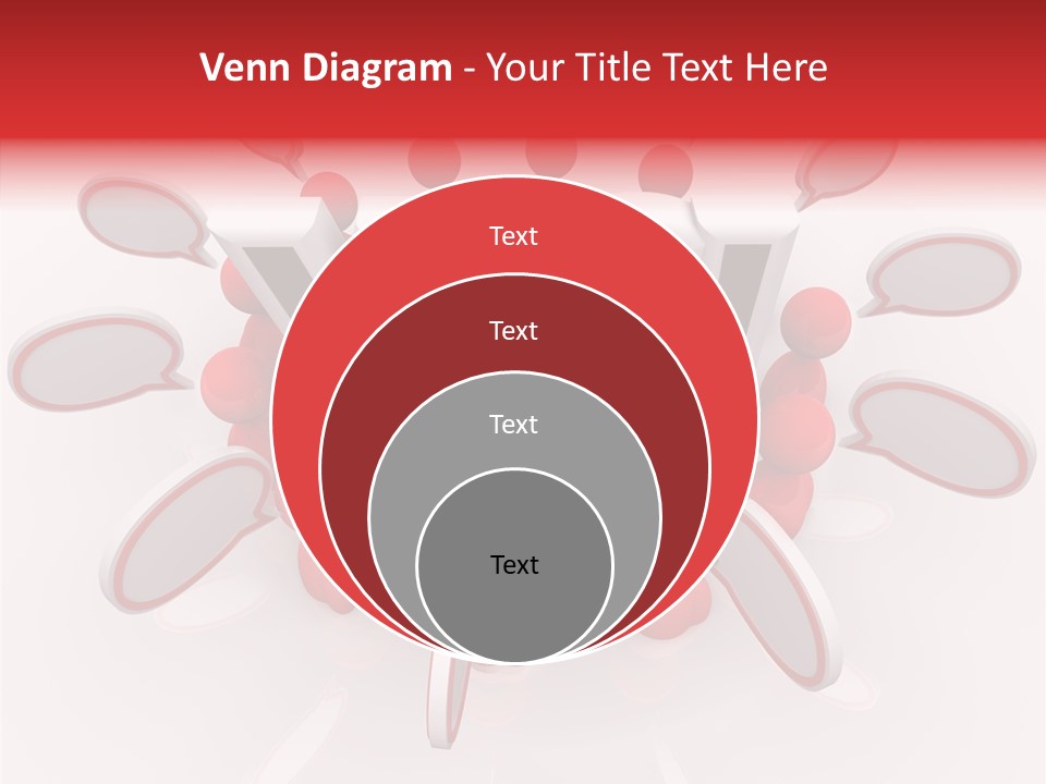 Students Bubbles Talk PowerPoint Template