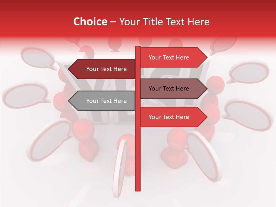 Students Bubbles Talk PowerPoint Template