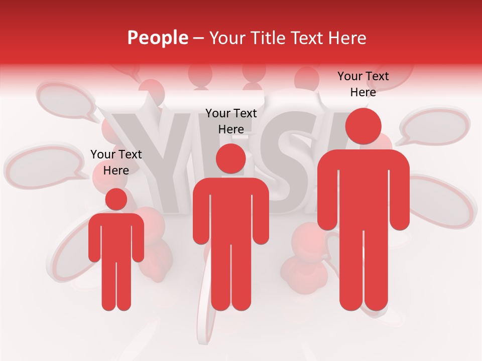 Students Bubbles Talk PowerPoint Template