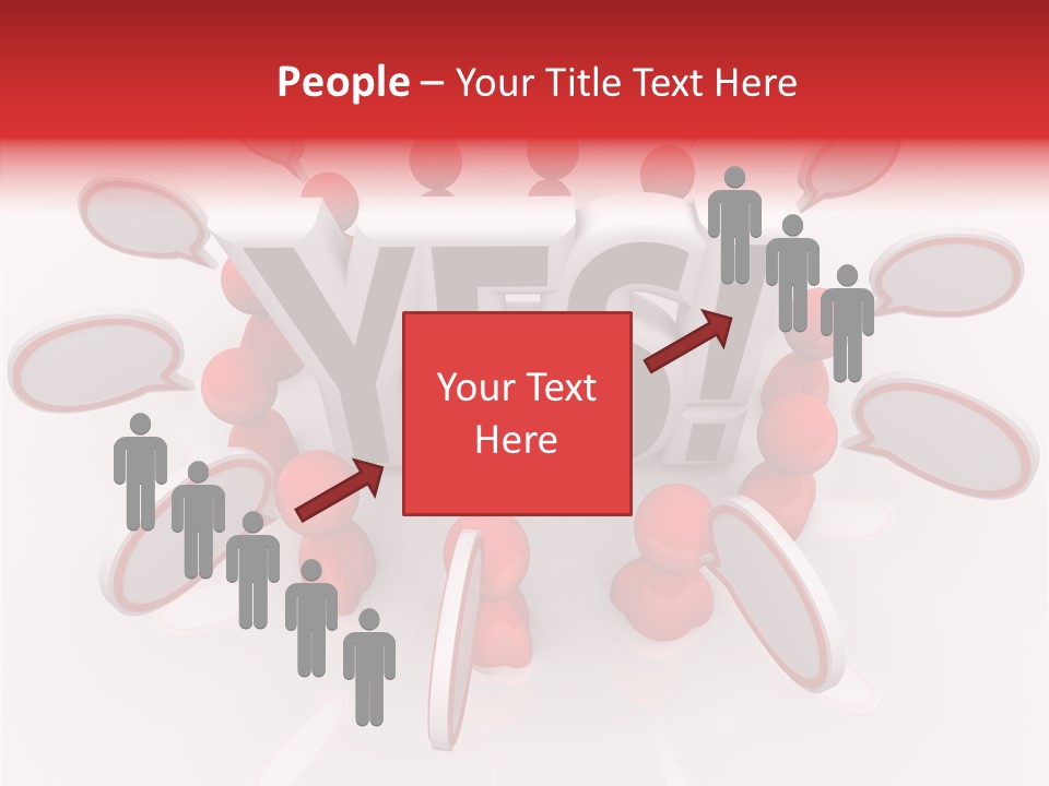 Students Bubbles Talk PowerPoint Template