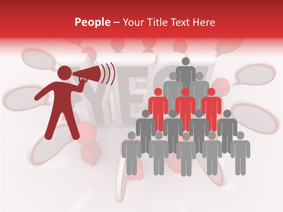 Students Bubbles Talk PowerPoint Template