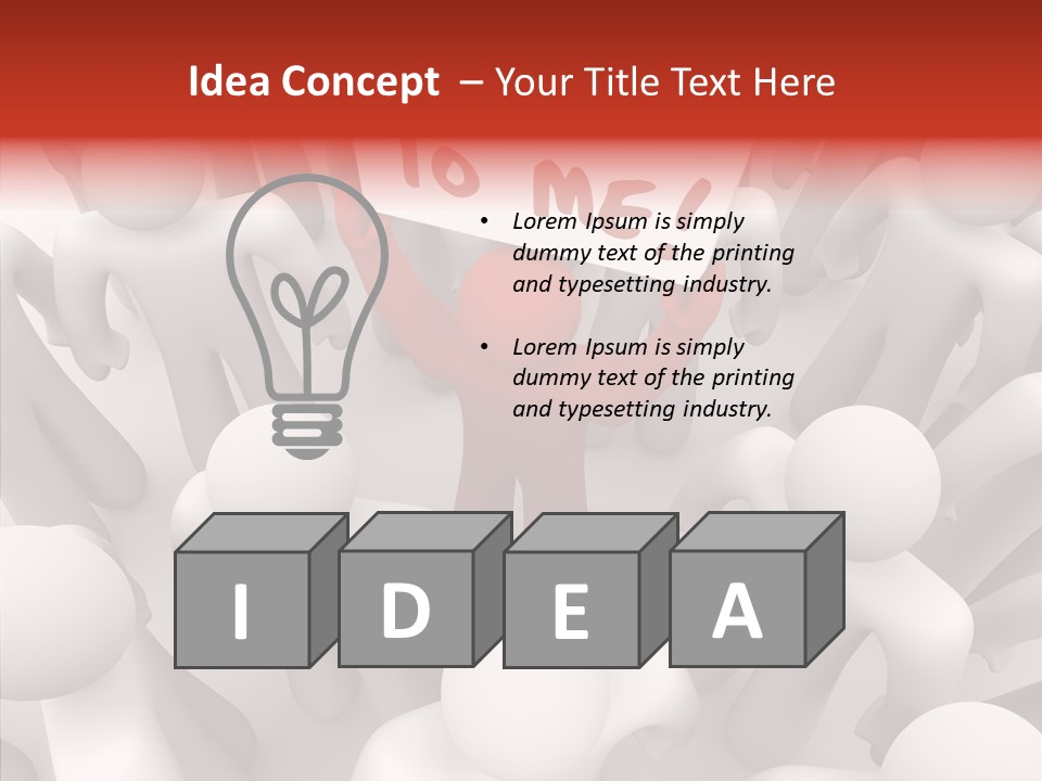 Consciousness Humans Illustrated PowerPoint Template