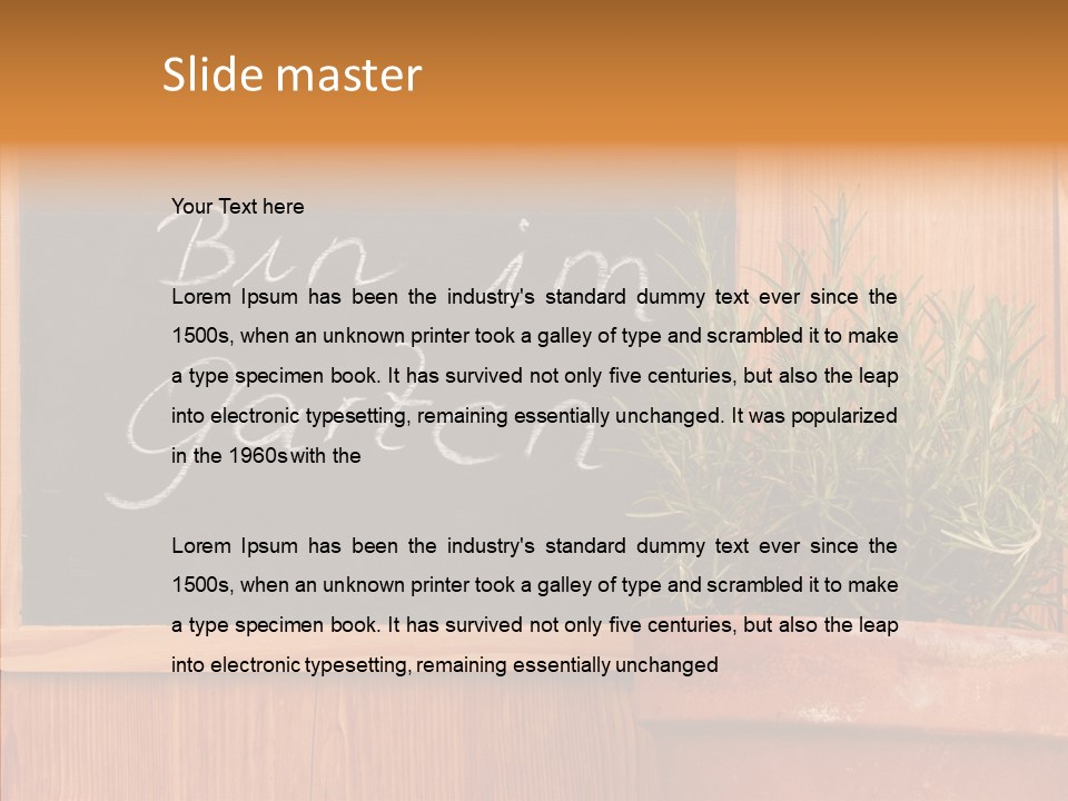 Handschrift Notiz Heilkraut PowerPoint Template