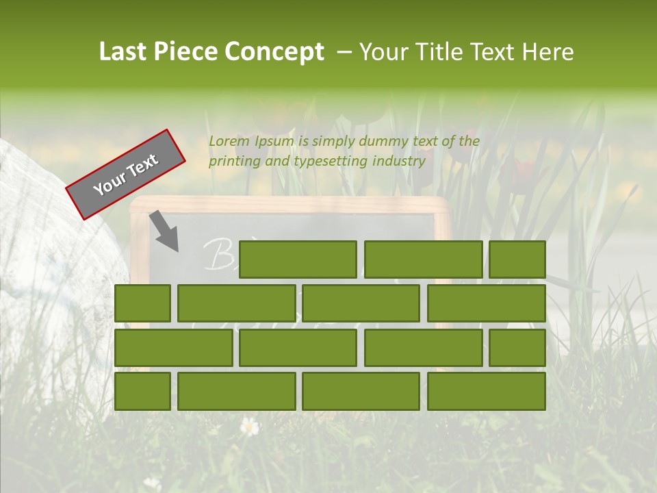 Textur Jahreszeitlich Steine PowerPoint Template