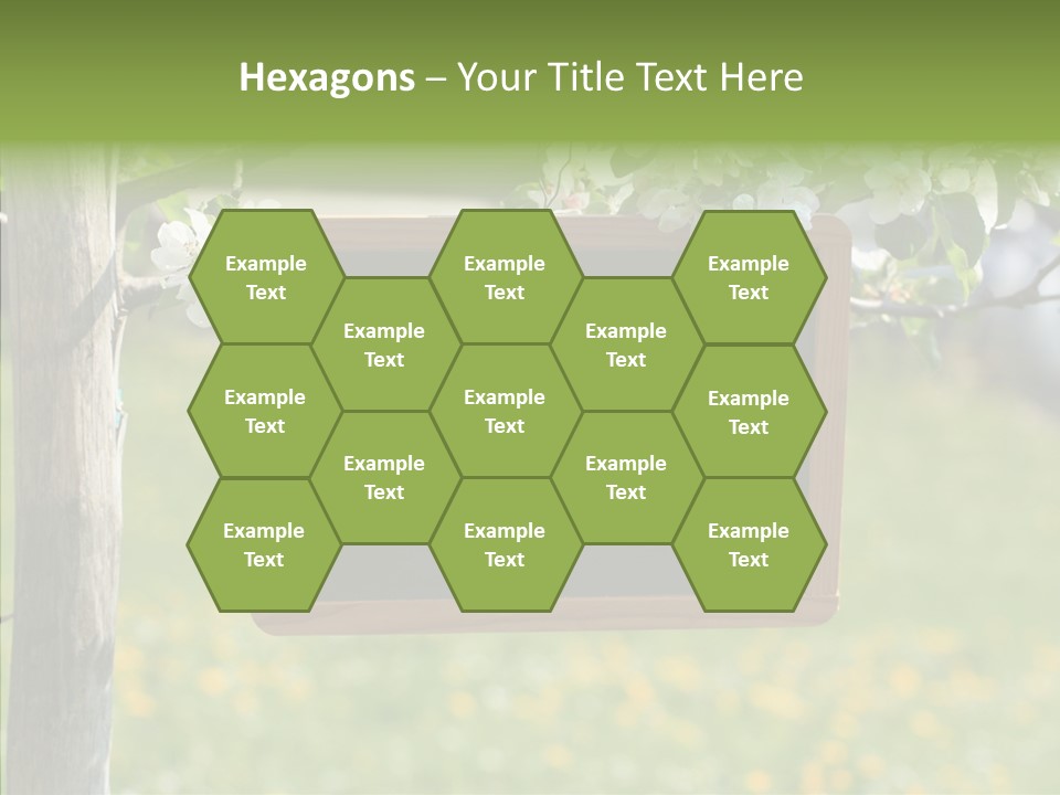 Schiefertafel Hobby Garten PowerPoint Template