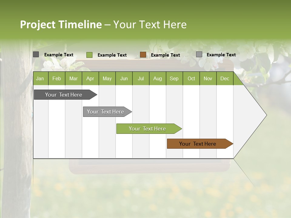Schiefertafel Hobby Garten PowerPoint Template