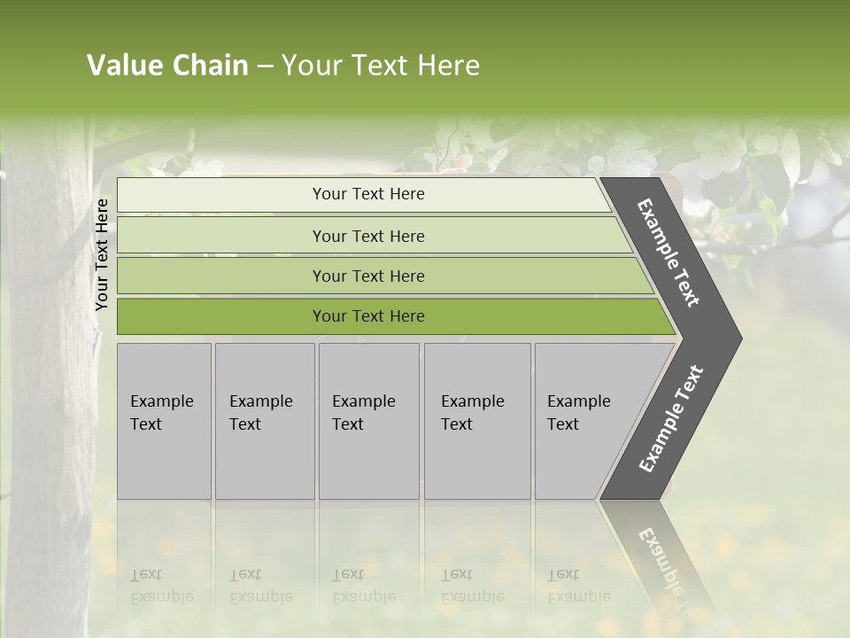 Schiefertafel Hobby Garten PowerPoint Template