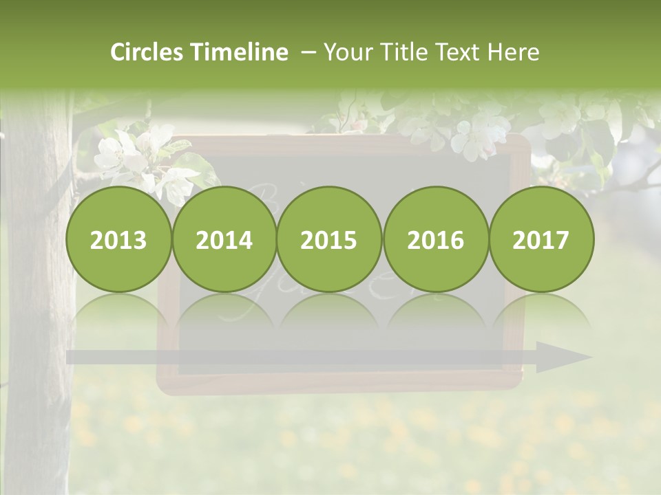 Schiefertafel Hobby Garten PowerPoint Template