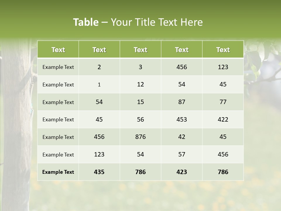 Schiefertafel Hobby Garten PowerPoint Template