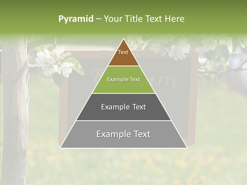 Schiefertafel Hobby Garten PowerPoint Template