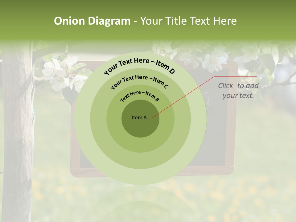 Schiefertafel Hobby Garten PowerPoint Template