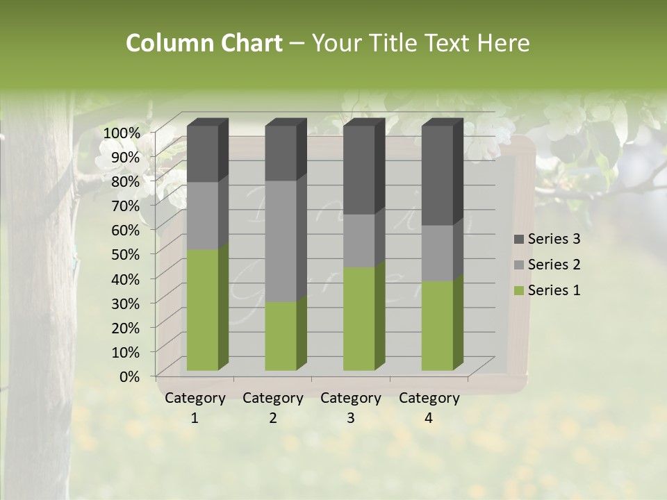 Schiefertafel Hobby Garten PowerPoint Template