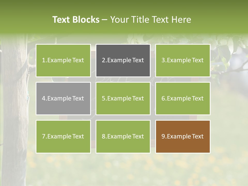 Schiefertafel Hobby Garten PowerPoint Template