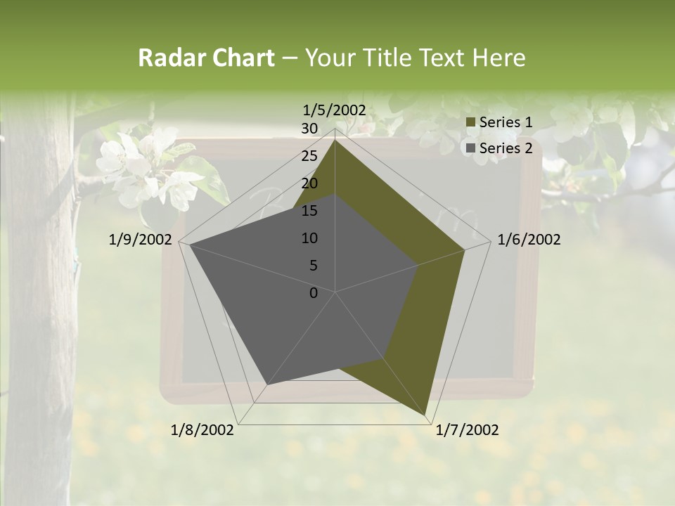 Schiefertafel Hobby Garten PowerPoint Template