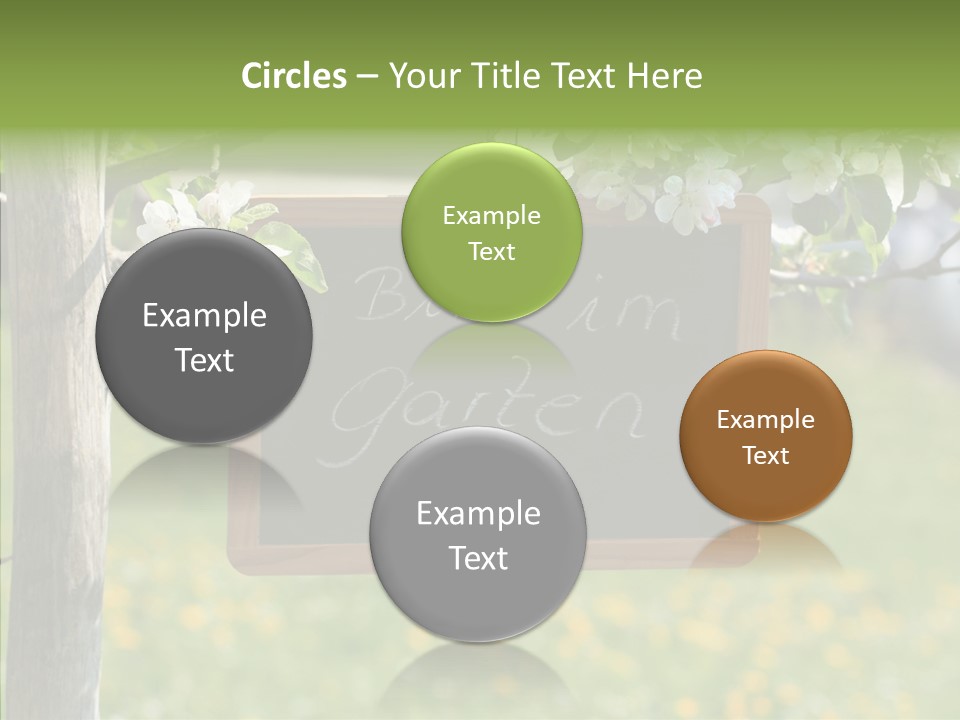 Schiefertafel Hobby Garten PowerPoint Template