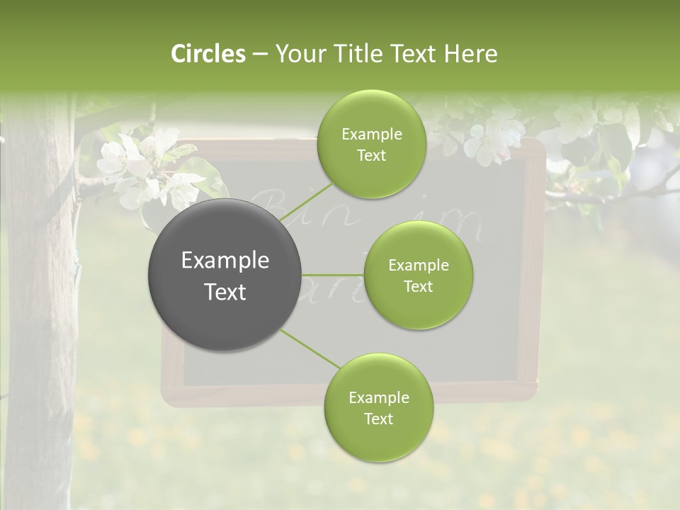 Schiefertafel Hobby Garten PowerPoint Template