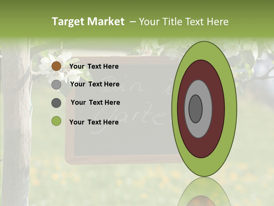 Schiefertafel Hobby Garten PowerPoint Template