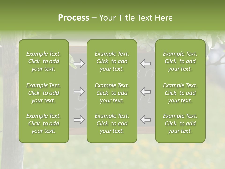 Schiefertafel Hobby Garten PowerPoint Template