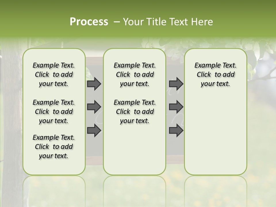 Schiefertafel Hobby Garten PowerPoint Template