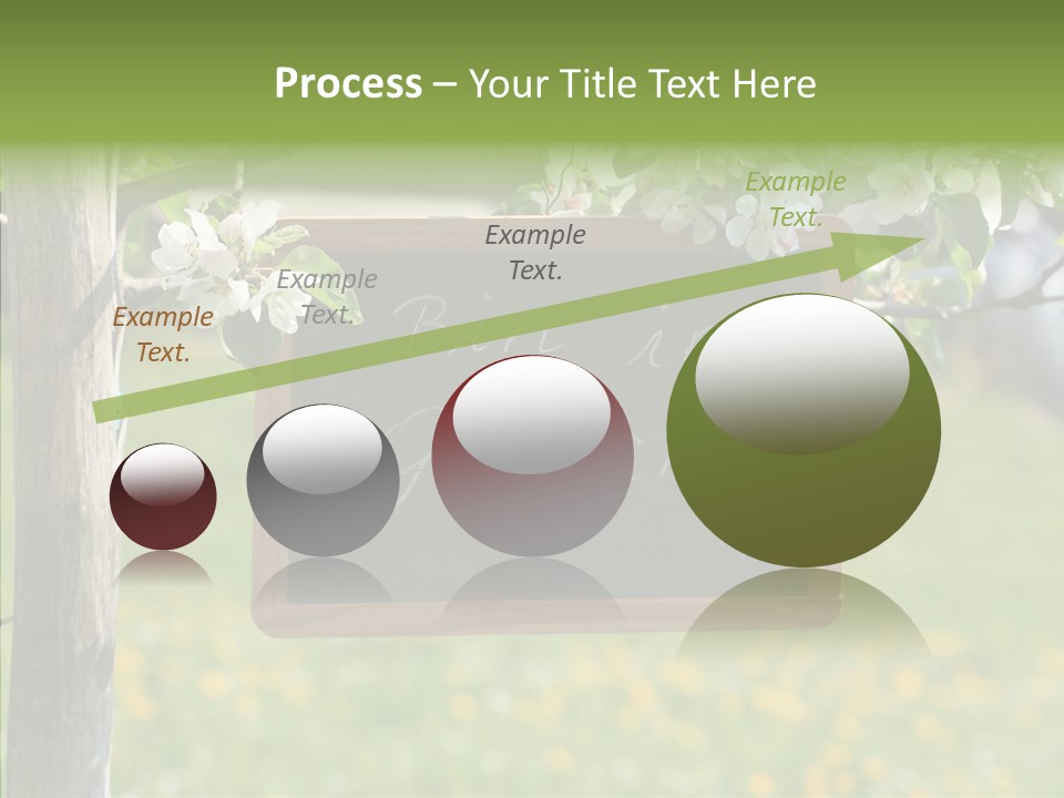Schiefertafel Hobby Garten PowerPoint Template